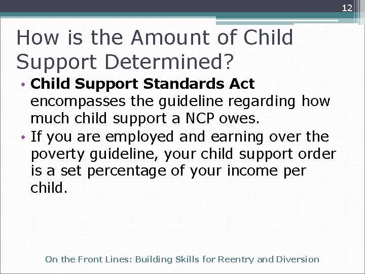 1 On the Front Lines Building Skills for