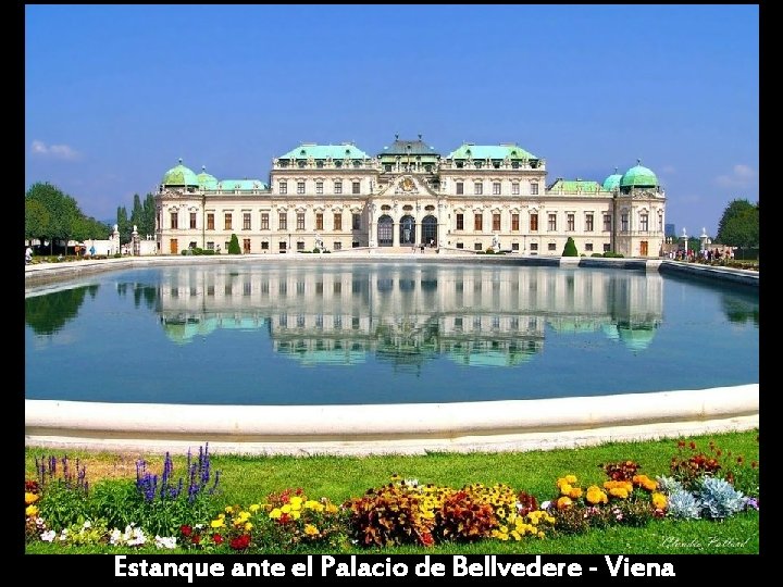 Estanque ante el Palacio de Bellvedere - Viena 