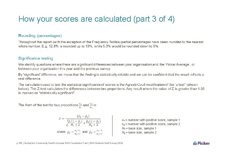 How your scores are calculated (part 3 of 4) n 1 = number with