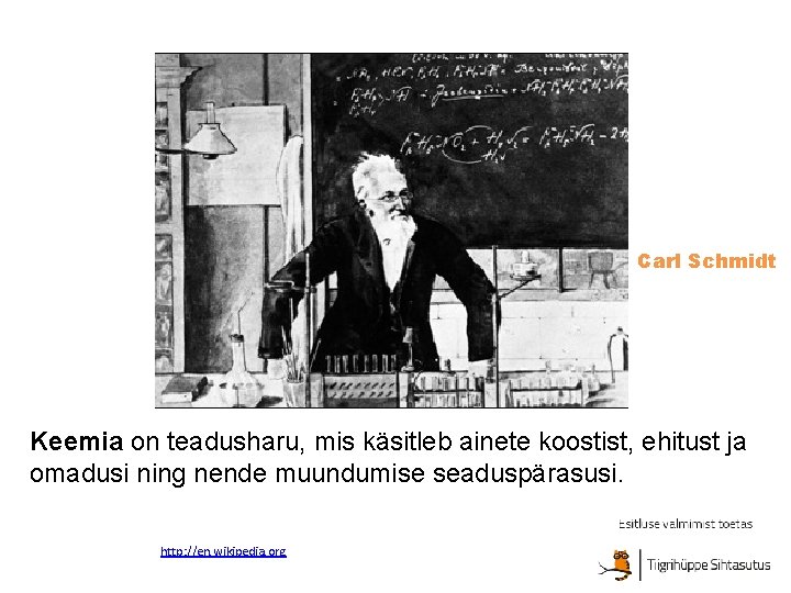 Carl Schmidt Keemia on teadusharu, mis käsitleb ainete koostist, ehitust ja omadusi ning nende Carl Schmidt Keemia on teadusharu, mis käsitleb ainete koostist, ehitust ja omadusi ning nende