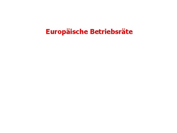 Europäische Betriebsräte 