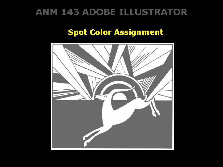 ANM 143 ADOBE ILLUSTRATOR Spot Color Assignment 