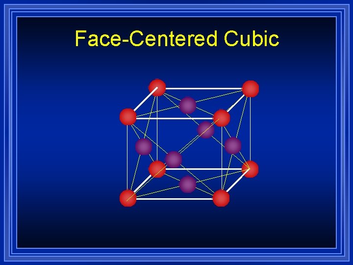 Face-Centered Cubic 