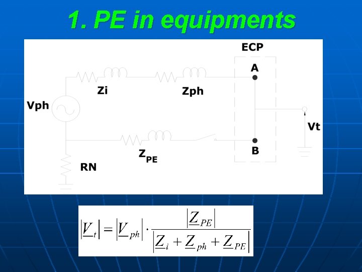1. PE in equipments 