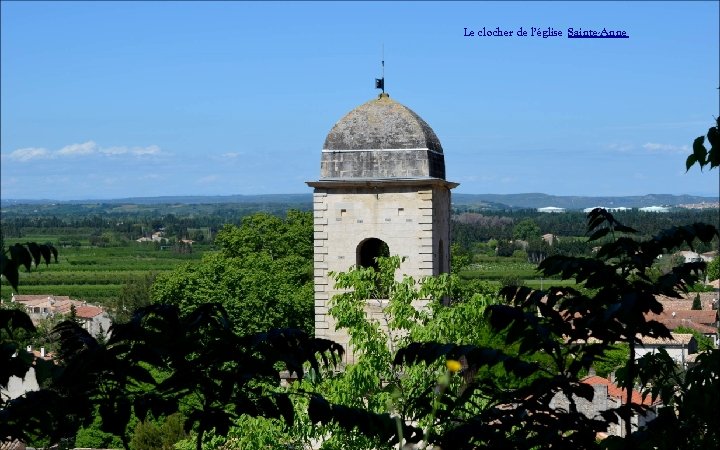 Le clocher de l’église Sainte-Anne 