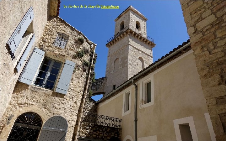 Le clocher de la chapelle Sainte-Anne 