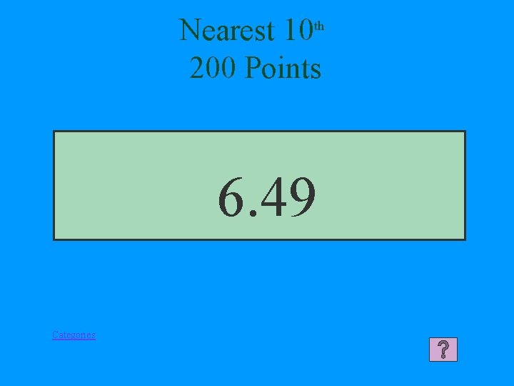 Nearest 10 200 Points th 6. 49 Categories 