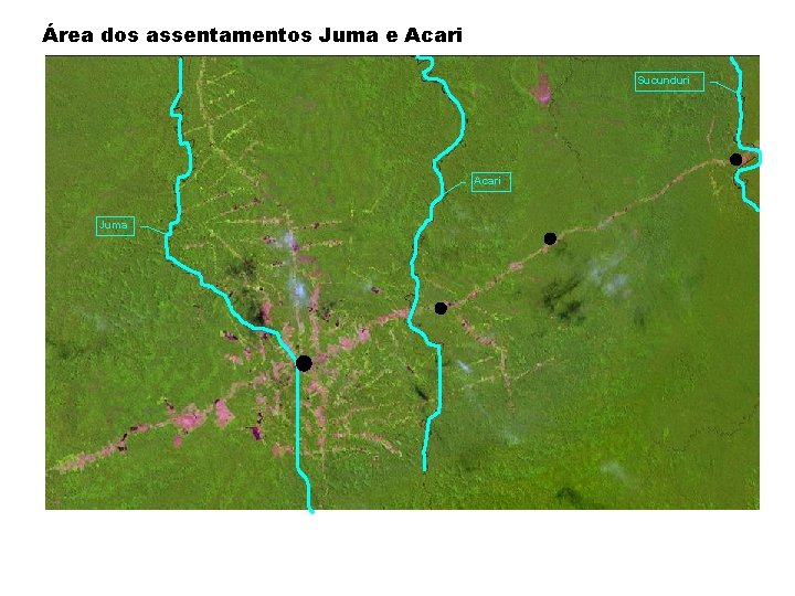 Área dos assentamentos Juma e Acari Sucunduri Acari Juma 