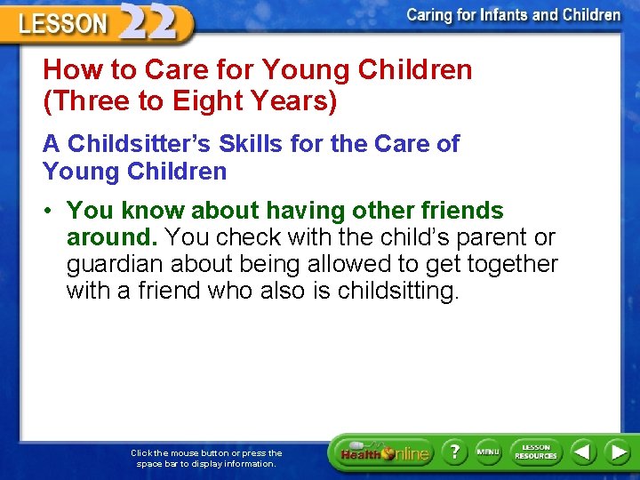 How to Care for Young Children (Three to Eight Years) A Childsitter’s Skills for