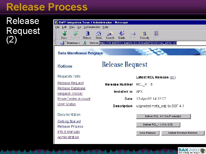Release Process Release Request (2) 