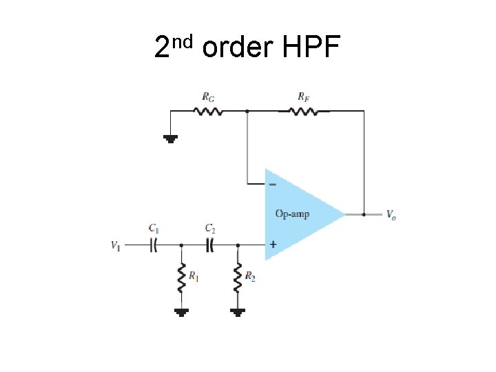 2 nd order HPF 