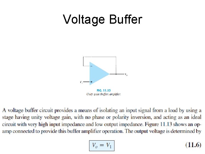 Voltage Buffer 