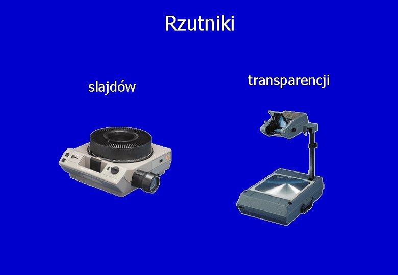 Rzutniki slajdów transparencji 