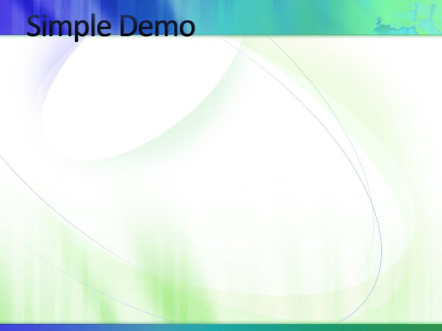Simple Demo 
