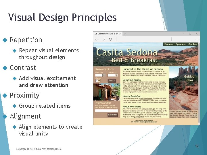 Visual Design Principles Repetition Contrast Add visual excitement and draw attention Proximity Repeat visual