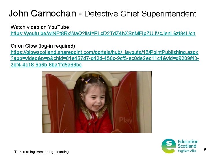 John Carnochan - Detective Chief Superintendent Watch video on You. Tube: https: //youtu. be/wi.