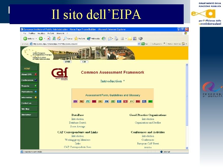 Il sito dell’EIPA 