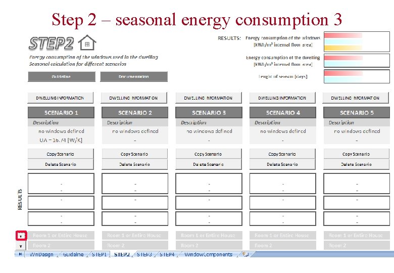 Step 2 – seasonal energy consumption 3 