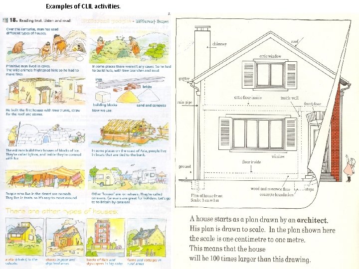 From: N. Mc. Laren & D. Madrid: Making Progress. La Calesa. Examples of CLIL