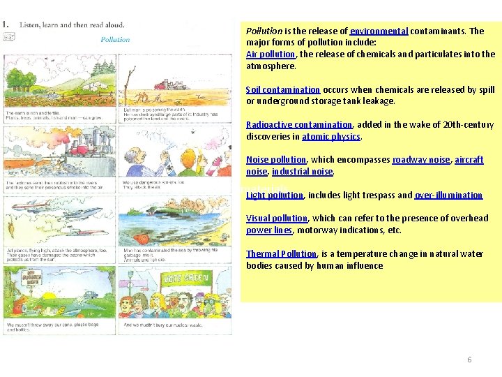 More materials From: D. Madrid & N. Mc. Laren. Making Progress. La Calesa. Pollution