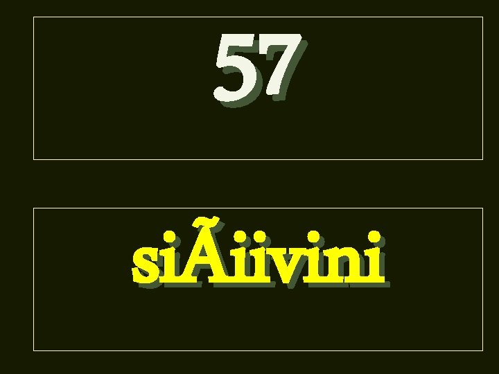 57 siÃiivini 