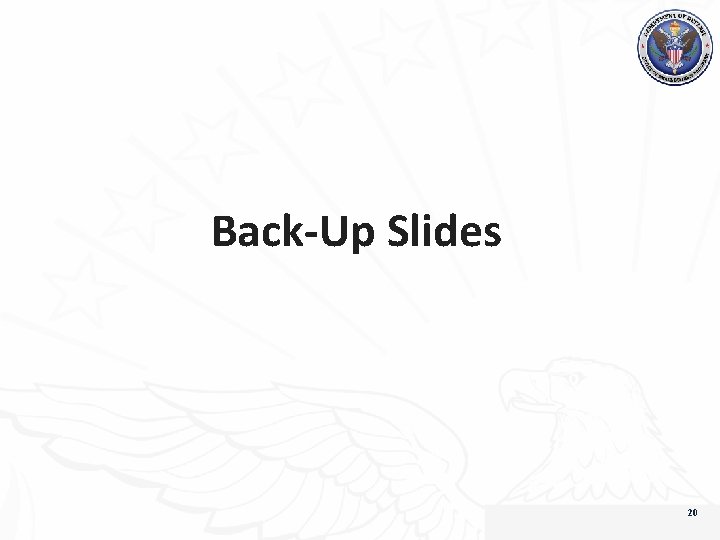 Back-Up Slides 20 
