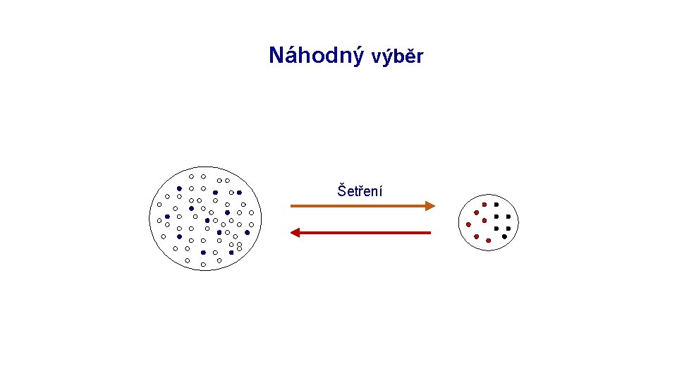 Rozpracování výzkumu: objekt Náhodný výběr Šetření 