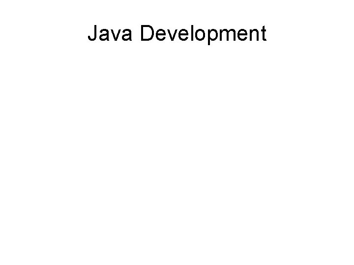 Java Development 