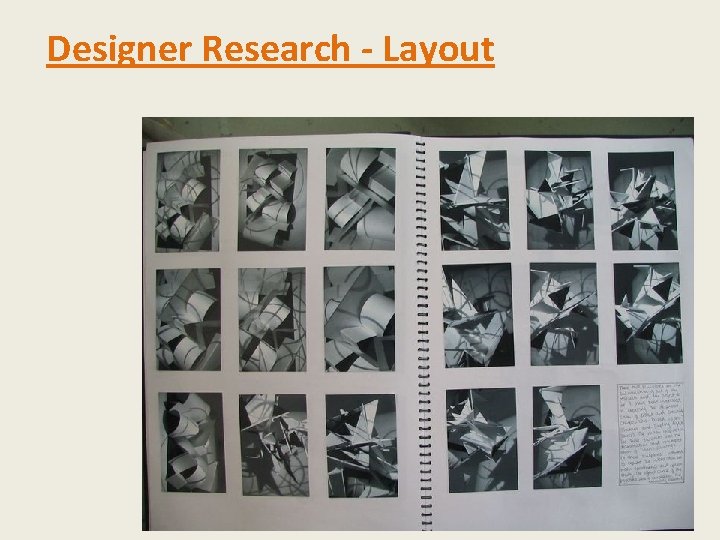 Designer Research - Layout Designer Research - Layout