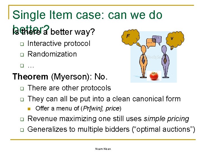 Single Item case: can we do better? Is there a better way? F …