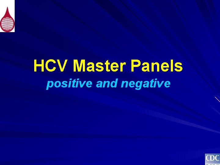 HCV Master Panels positive and negative 