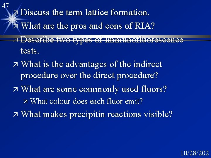 47 ä Discuss the term lattice formation. ä What are the pros and cons