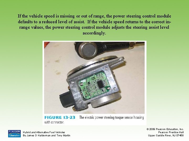 If the vehicle speed is missing or out of range, the power steering control
