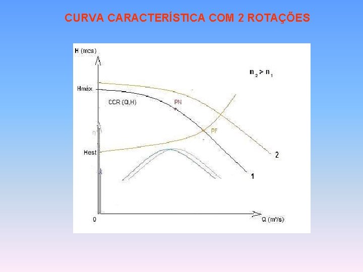 CURVA CARACTERÍSTICA COM 2 ROTAÇÕES 