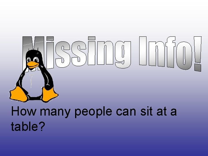 How many people can sit at a table? 