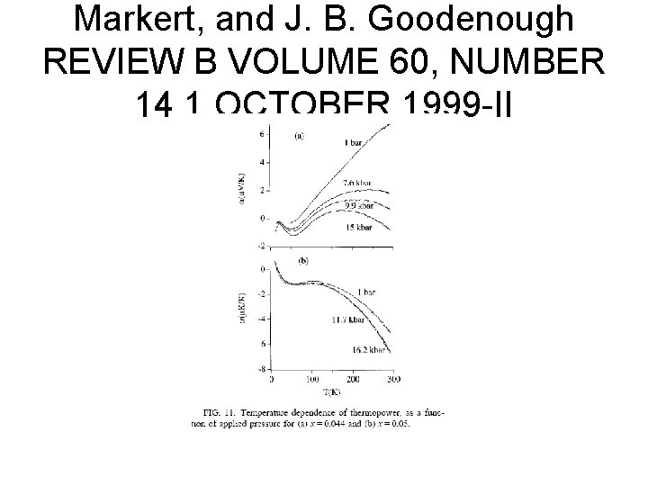 Markert, and J. B. Goodenough REVIEW B VOLUME 60, NUMBER 14 1 OCTOBER 1999