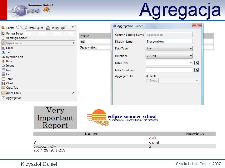 Agregacja Krzysztof Daniel Szkoła Letnia Eclipse 2007 