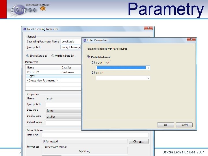 Parametry Krzysztof Daniel Szkoła Letnia Eclipse 2007 