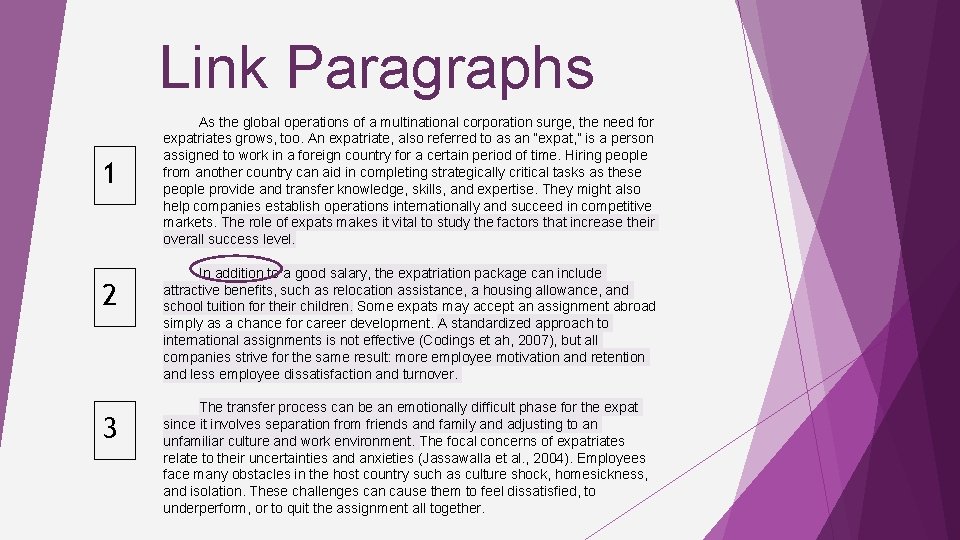 Link Paragraphs 1 2 3 As the global operations of a multinational corporation surge,