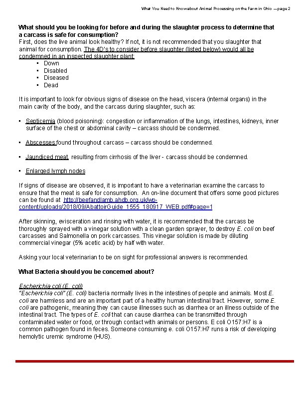 What You Need to Know about Animal Processing on the Farm in Ohio —page