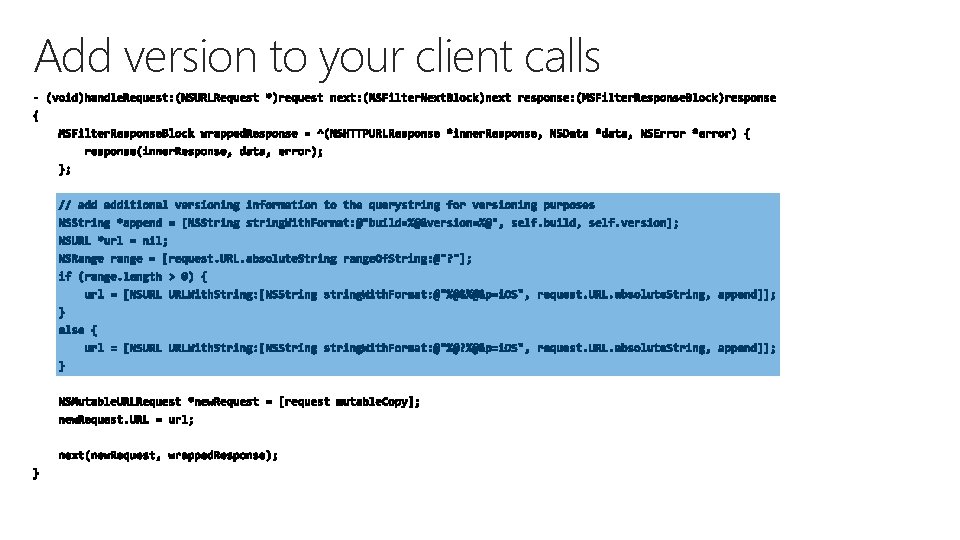 Add version to your client calls 