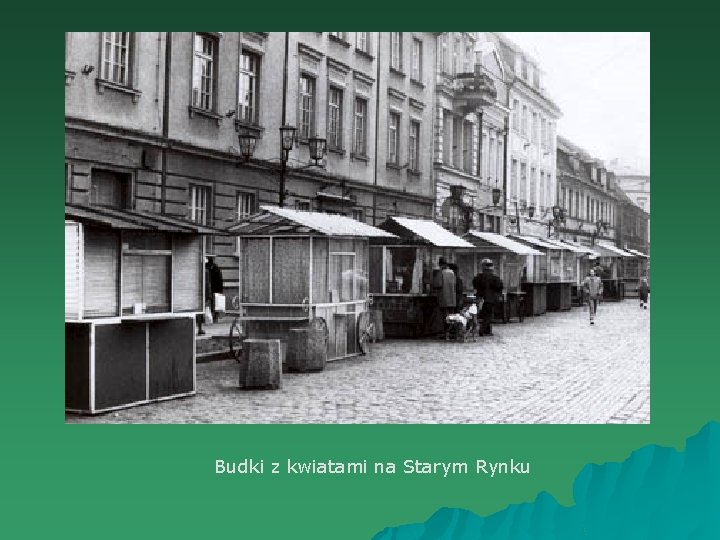Budki z kwiatami na Starym Rynku 