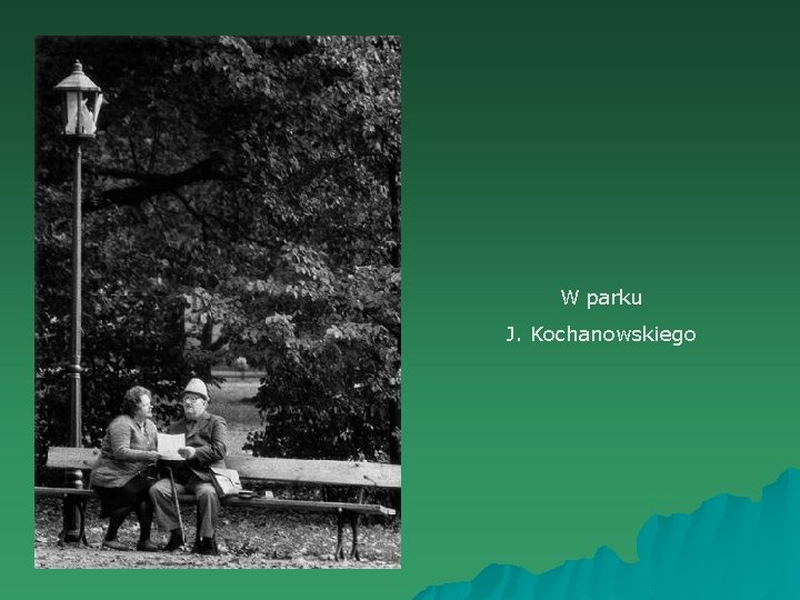 W parku J. Kochanowskiego 