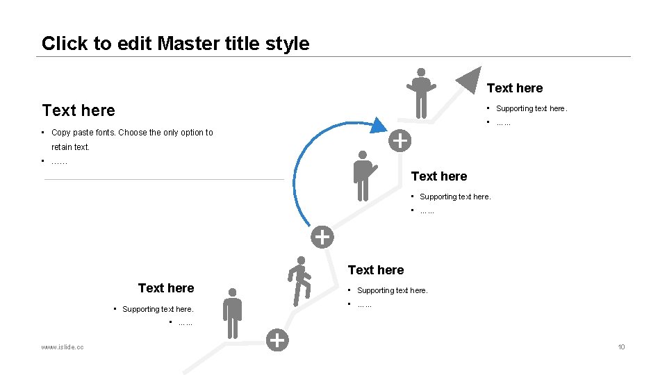 Click to edit Master title style Text here • Supporting text here. • ……