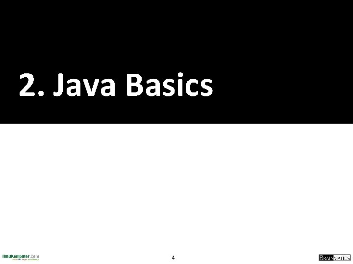 2. Java Basics 4 