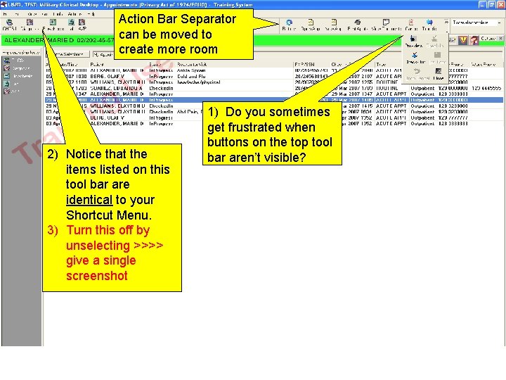 Action Bar Separator can be moved to create more room Moving the Action Bar