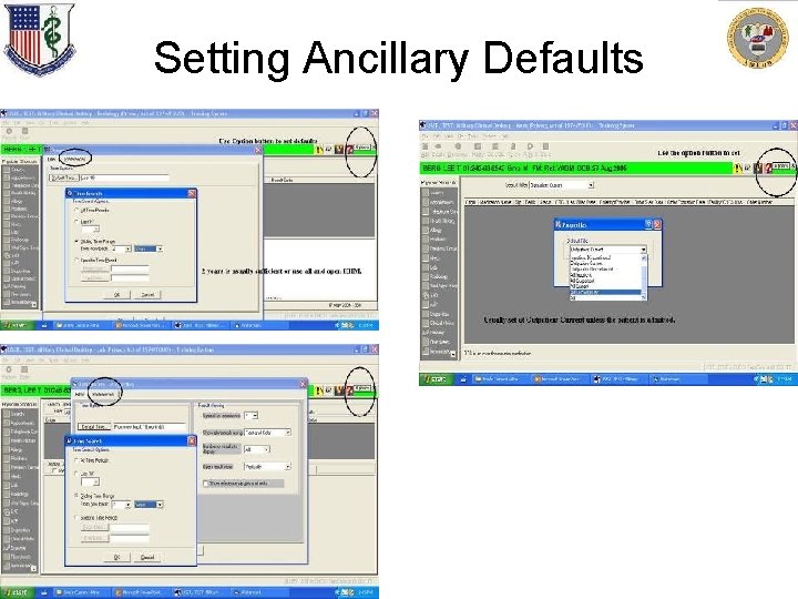 Setting Ancillary Defaults 