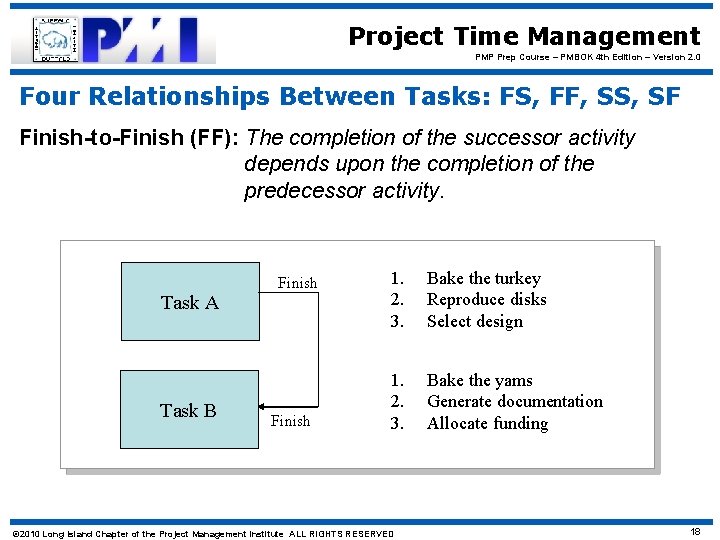 Project Time Management PMP Prep Course – PMBOK 4 th Edition – Version 2.