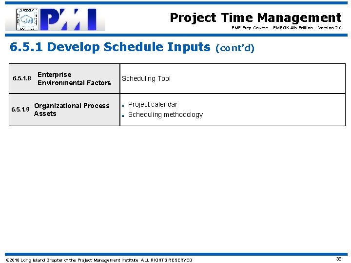 Project Time Management PMP Prep Course – PMBOK 4 th Edition – Version 2.