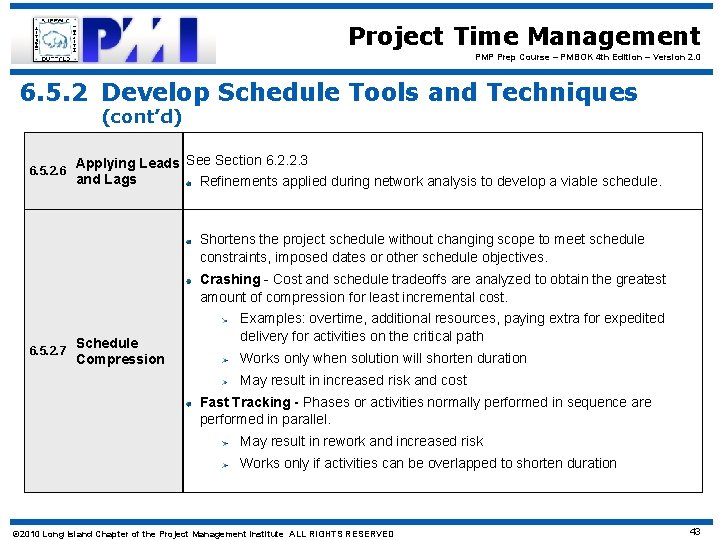 Project Time Management PMP Prep Course – PMBOK 4 th Edition – Version 2.